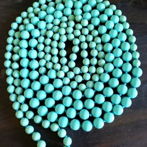 Premier designs beaded turquoise aqua neckace